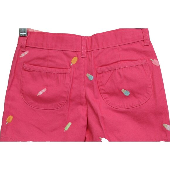 2010 Gymboree Popsicle Party Shorts sz 5 Pastel Pink Pockets Embroidery Adjustab - Picture 3 of 4